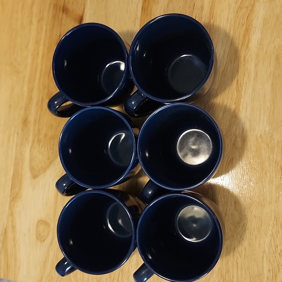 Corelle blue stoneware mugs set of 6 - Picture 2 of 4